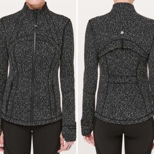 Lululemon Define Jacket Speckled Black and White Size 4